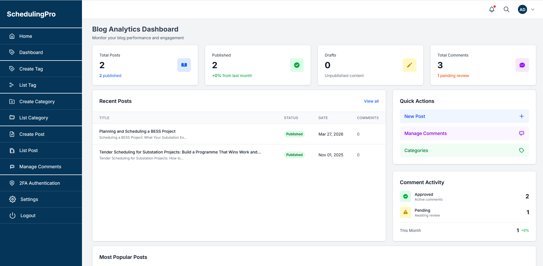Blog Admin Backend